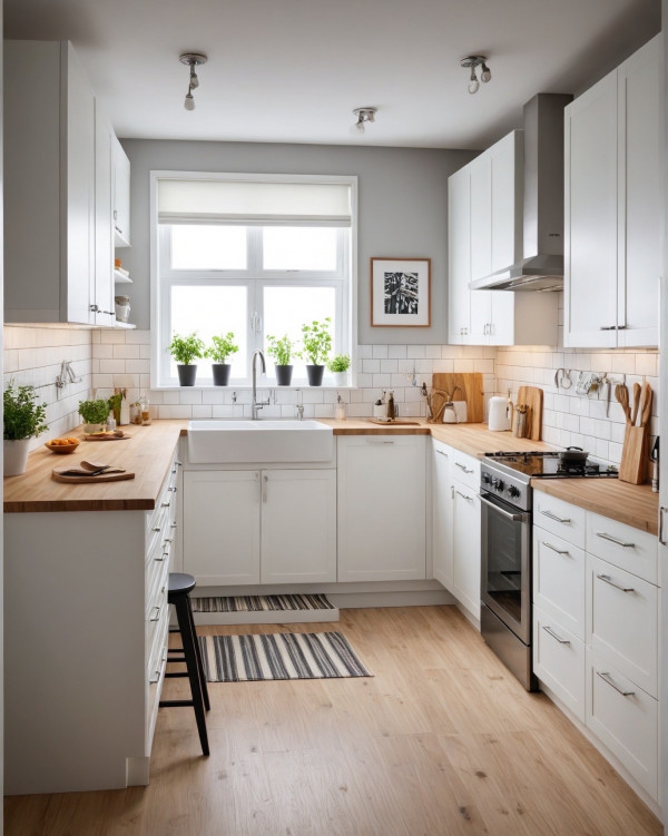 Cozy Elegant IKEA Kitchen, IKEA Kitchen Designs, IKEA-Inspired Kitchen Design