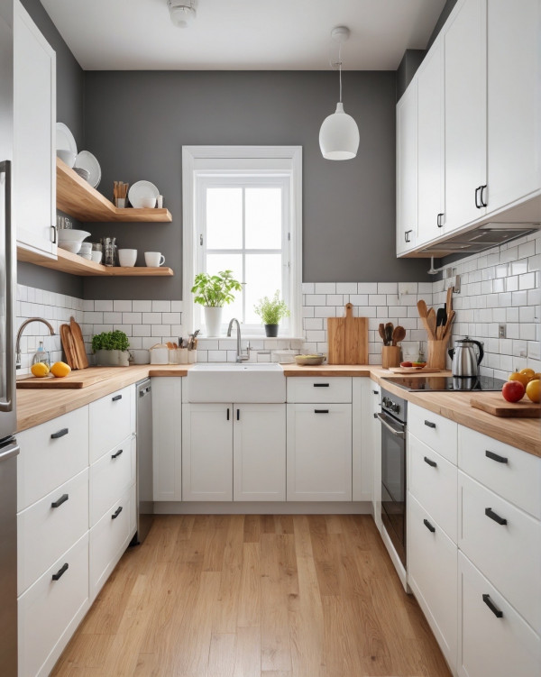 Modern and Rustic Ikea Kitchen, IKEA Kitchen Designs, IKEA-Inspired Kitchen Design