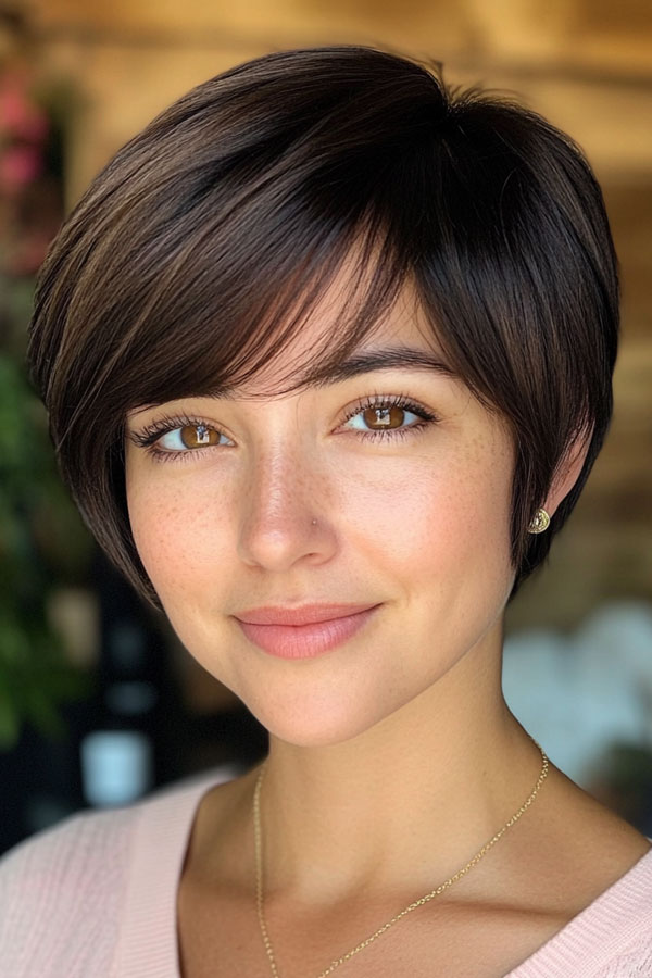 Classic Elegance Bixie, Trendsetting Bixie Haircut, pixie bob haircut, bixie haircut, bixie hairstyle, pixie bob hairstyle, trendy bixie