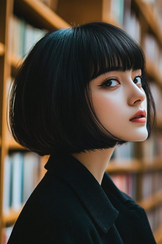 36 Stylish Bob Haircuts with Fringe for a Fresh Look