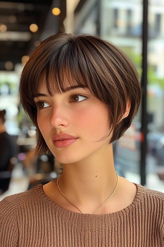 36 Stylish Bob Haircuts with Fringe for a Fresh Look