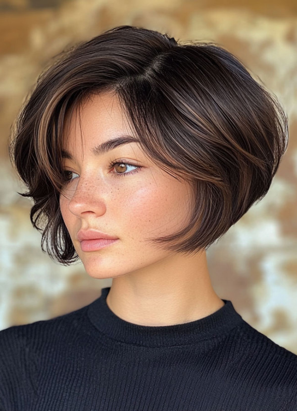 Structured Elegance Bixie, Trendsetting Bixie Haircut, pixie bob haircut, bixie haircut, bixie hairstyle, pixie bob hairstyle, trendy bixie