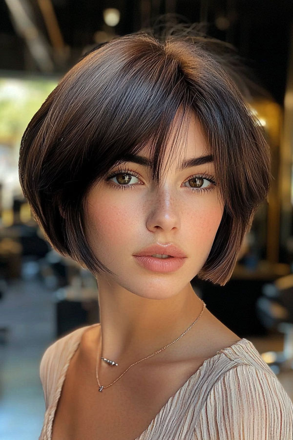 36 Stylish Bob Haircuts with Fringe for a Fresh Look