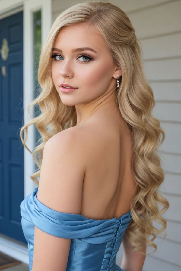 60 Stunning Prom Makeup Looks : Ice Blue Enchantment