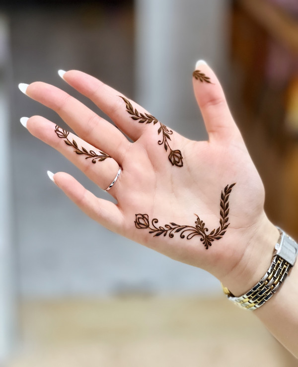 Minimalist Grace, front hand henna designs, Front hand henna designs simple and beautiful, Mehndi design photo front hand, Stylish front hand mehndi design, Aesthetic Mehndi design Front hand