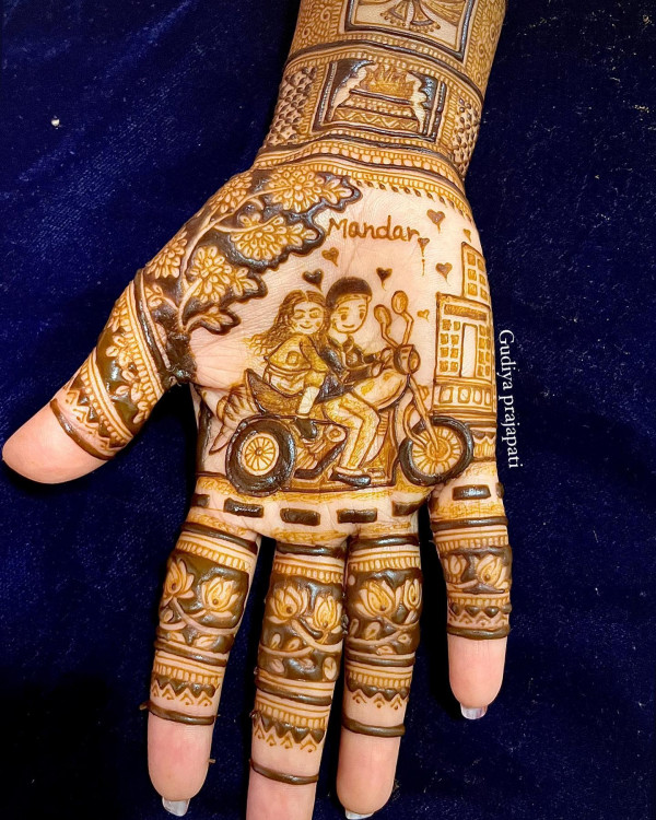 Personalized Story Bridal Henna, Modern wedding henna simple, henna patterns for the modern bride , Modern wedding henna designs, Wedding henna designs, Simple wedding henna designs, Henna designs for wedding guest, Bridal Henna Designs