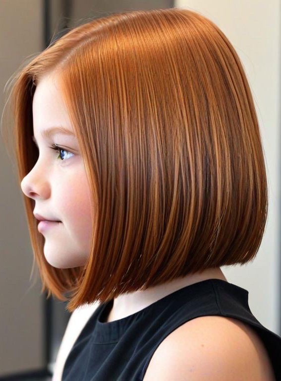 Glossy Auburn Bob, 10 year old haircuts girl, 10 year old Haircuts girl long hair, 10 year old haircuts girl straight hair, 10 Year old Haircuts Girl medium length, Cute Girl Haircuts, Teenage girl Haircuts medium length, Hair cut for girls kids, Cute Haircuts for 10-Year-Old Girls