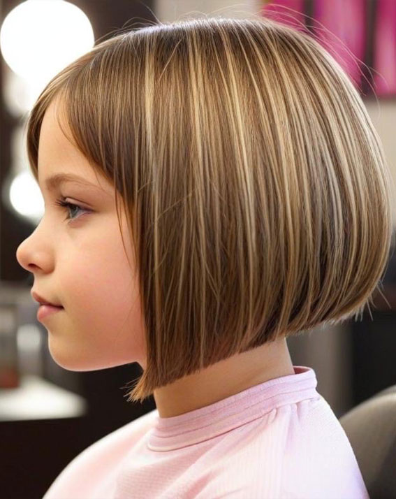 Sleek Ash-Toned Angled Bob, Angled Bob Haircuts For Girls, bob haircut for girls, long bob cut for girl child, 10 year old bob haircuts girl, best haircut for girls, medium angled bob haircut for girl, long angled bob haircut for girl