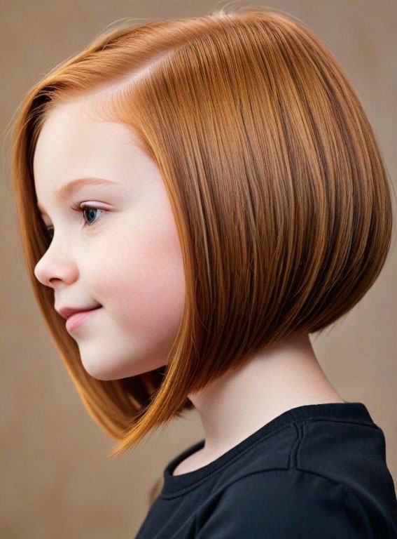 28 Angled Bob Haircuts For Girls : Rich Copper Angled Bob