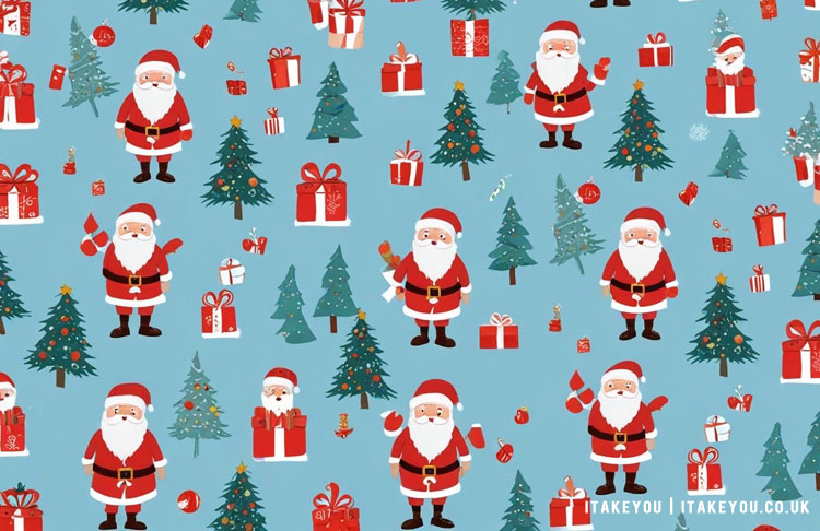 30 Preppy Christmas Wallpapers : Santa’s Festive Wonderland Wallpaper for Desktop