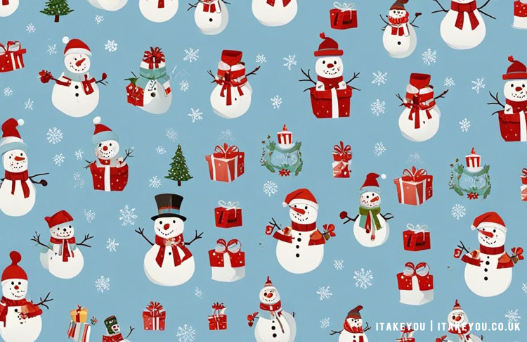 30 Preppy Christmas Wallpapers : Snowman Wallpaper for Desktop 