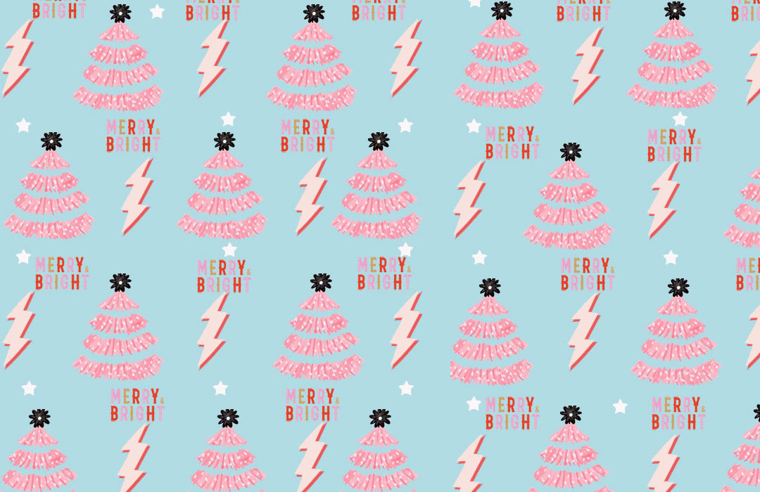 30 Preppy Christmas Wallpapers : Merry & Bright Retro Holiday Laptop Wallpaper