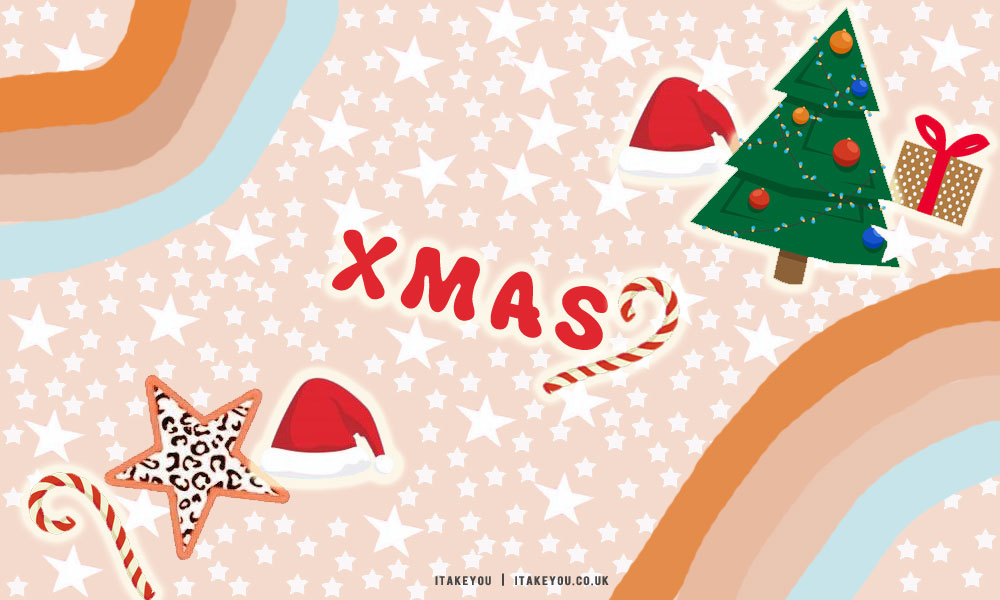 30 Preppy Christmas Wallpapers : Retro Christmas Vibes Desktop Wallpaper