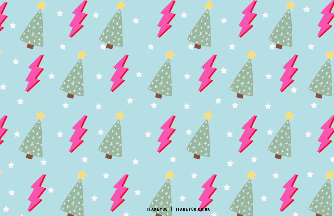 30 Preppy Christmas Wallpapers : Pop Art Christmas Trees Laptop Wallpaper