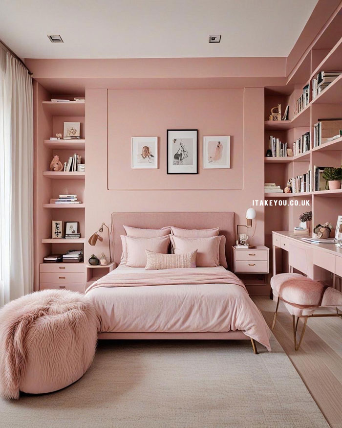 20 Stylish Bedroom Colour Combination Ideas : Blush Elegant Bedroom