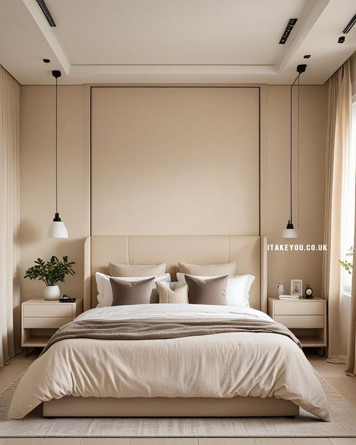 Timeless Beige Luxury Bedroom, beige bedroom colour scheme, neutral bedroom colour combo