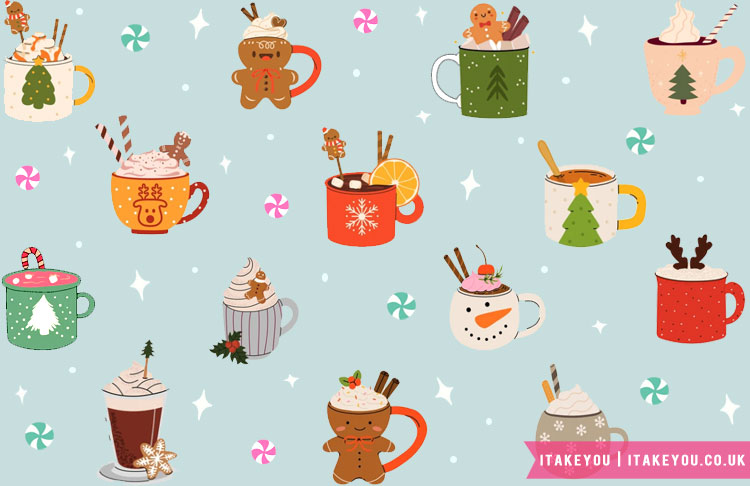 Festive Christmas Wallpapers to Brighten Your Screen : Cosy Hot Chocolate Vibes