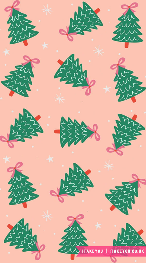 Festive Christmas Wallpapers to Brighten Your Screen : Whimsical Christmas Trees