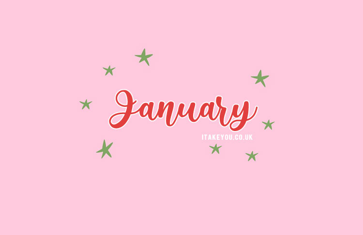 Simple January Pink Wallpaper for Desktop & Laptop