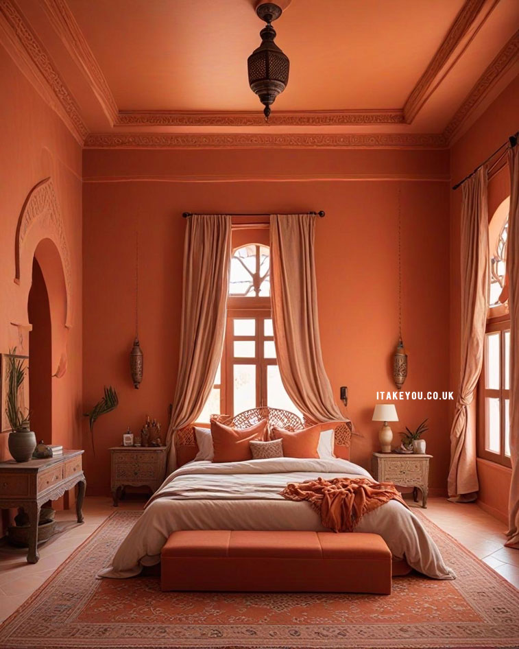 17 Terracotta Bedroom Colour Schemes : Moroccan Terracotta Bedroom