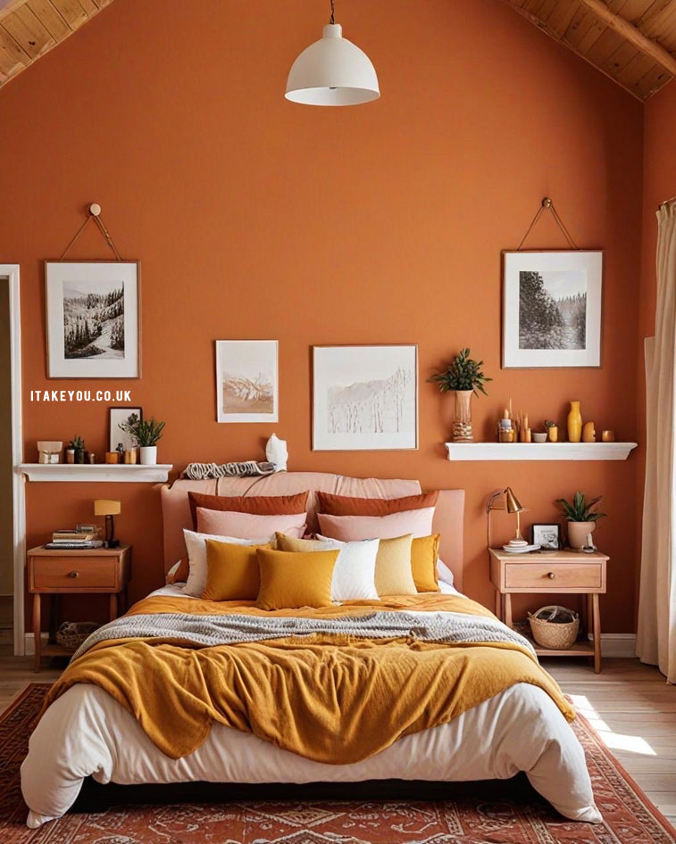 17 Terracotta Bedroom Colour Schemes : Golden Terracotta Bedroom