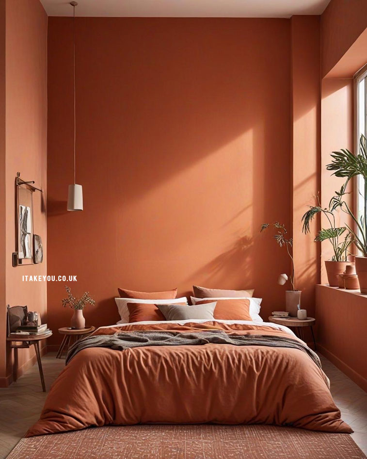 17 Terracotta Bedroom Colour Schemes : Warm Terracotta Bedroom